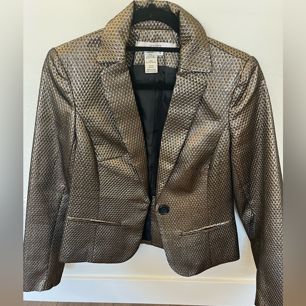 Studio M Shimmering Bronze Blazer